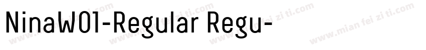 NinaW01-Regular Regu字体转换